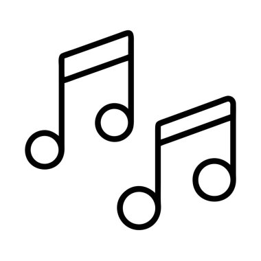 Yaratıcı projeler için basit özet nota simgesi.