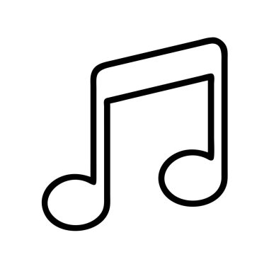 Melodi, ses, ses ve ahenk tasvir eden müzik simgesi.