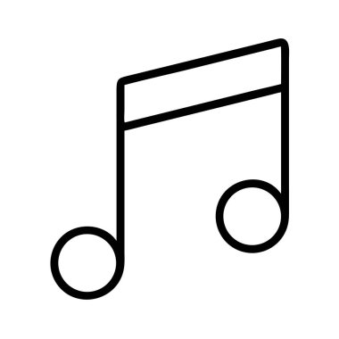 Müzik nota simgesi, basit özet grafik ögesi