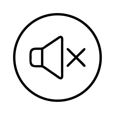 Hoparlör simgesi. sessiz ses kontrol sembolü