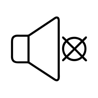 Hoparlör kapalı ses hacmi simgesi ana hatlarını kapat