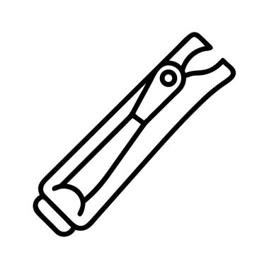 Kişisel manikür kullanımı için tırnak makaslama çizgisi resim simgesi