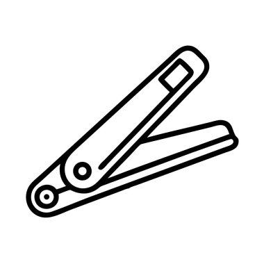 Kişisel bakım için minimalist tırnak makaslama simgesi