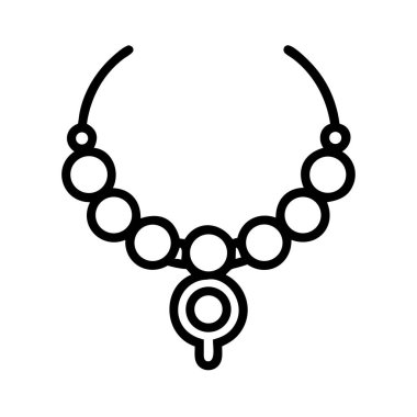 Zarif kolyeli minimalist boncuklu kolye simgesi