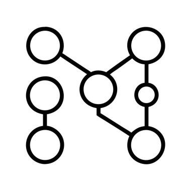 Birbirine bağlı soyut ağ diyagramı çizimi