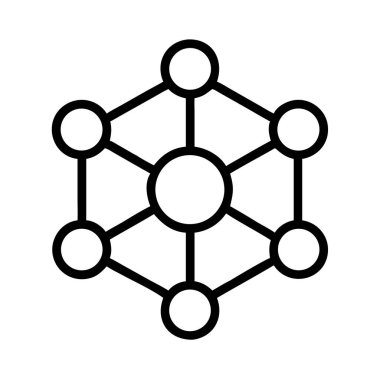 Soyut geometrik ağ bağlantı sembolü vektörü
