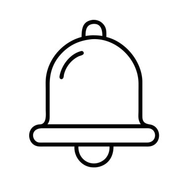 Web ve uygulama için uyarı çanı simgesi ana hatları kavramı