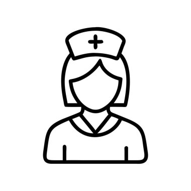 Hemşire ikonu tasarımı, tıbbi bakım uzmanı