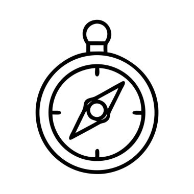 Seyahat ve keşif için navigasyonel pusula sembolü