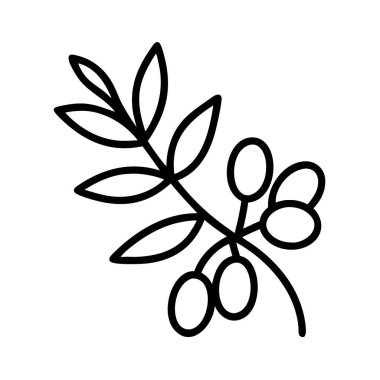 Zeytin dalı basit çizim Yaprakla çizim