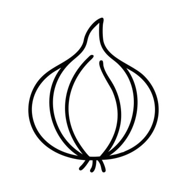Basit bir soğan ya da sarımsak soğanı ikonu.