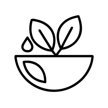 Su damlası resmedilmiş taze yapraklar.