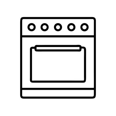 Fırın ikonu mutfak aletleri pişirme ekipmanı