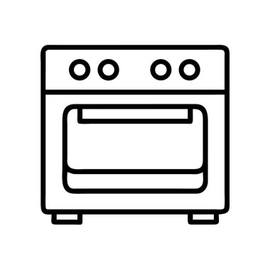 Mutfak fırını gereç hattı sanat simgesi tasarımı ögesi