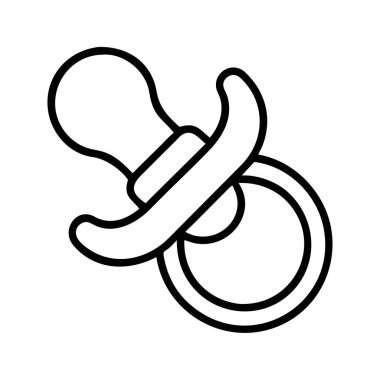 Bebek emziği özet çizgisi grafik ögesi simgesi