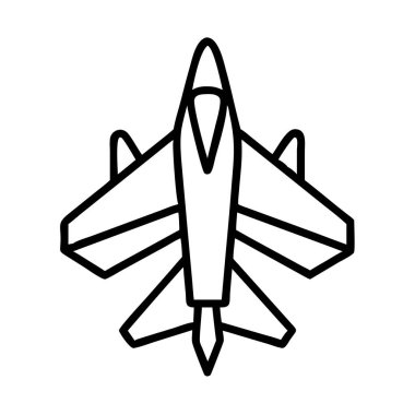 Savaş uçağı hattı sanat simgesi askeri uçak silahı.