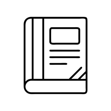 Okuma, öğrenme ve öğrenme için kapatılmış kitap özeti simgesi