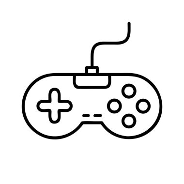 Video oyunu kontrol çizgisi resim simgesi grafik tasarımı