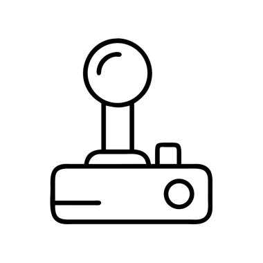 Klasik atari oyunu joystick denetleyici dış hat simgesi
