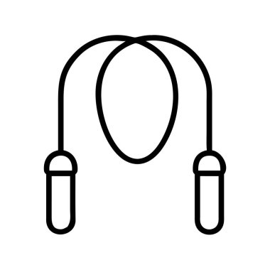 Spor, spor ve spor için ip atlama simgesi