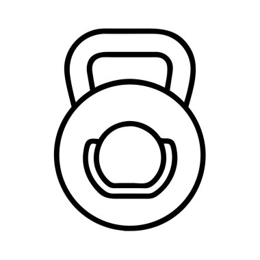 Kettlebell ağırlık antrenmanı egzersiz ikonu