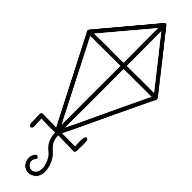 Eğlenmek için basit bir uçurtmanın ana simgesi