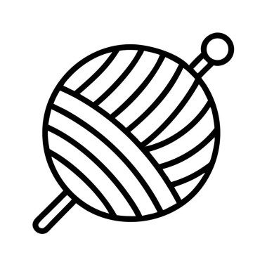 Şırınga çizgisi tasarımlı iplik yumağı.