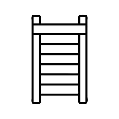 İlerleme ve özlemleri temsil eden basit merdiven simgesi