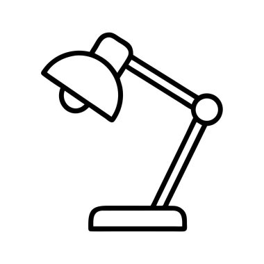 Ayarlanabilir modern masa lambası okuma ışığı simgesi