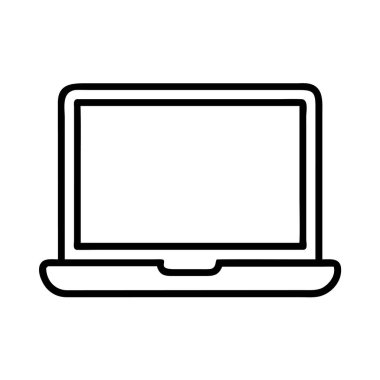 Boş ekranlı bir dizüstü bilgisayarın ana simgesi