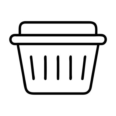 Çevrimiçi perakende uygulamaları için alışveriş sepeti simgesi