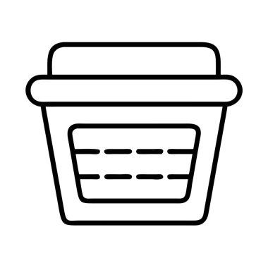 Tek kullanımlık kahve fincanı ya da yiyecek kabının ana simgesi