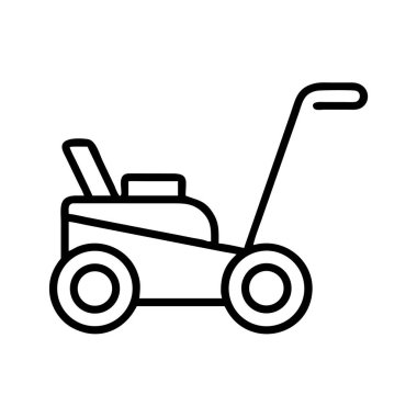 Çim biçme makinesi ana hatları çim biçme ekipman kesme aracı sembolü