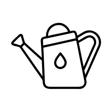 Bahçe işleri için su atma simgesiyle ana hatlı sulama kutusu