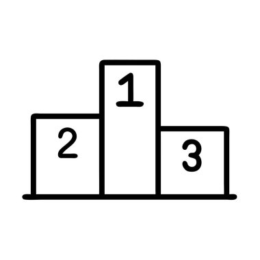 Ödül podyum çizgisi resim simgesi ilk saniyenin üçte birini gösteriyor