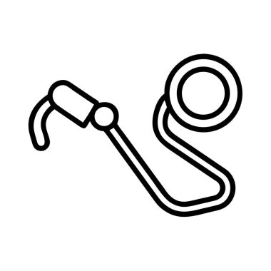 Yakıt dağıtımı için hortumla birlikte ikonik benzin pompası.