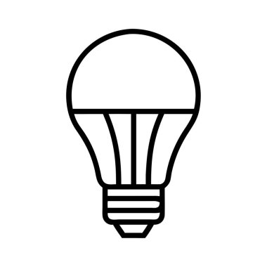 Enerji tasarrufu kavramı için öncü ampul ana hatları simgesi