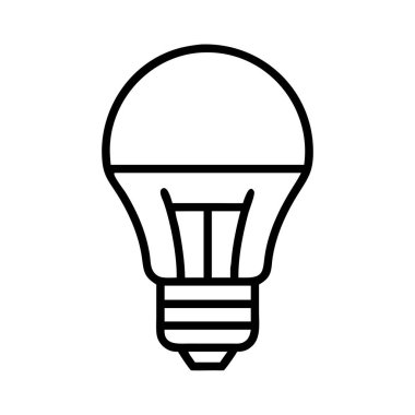 Elektrik kavramı için öncü ampul ana hatları simgesi