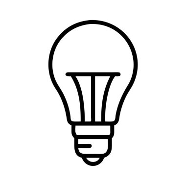 Fikir ve yenilik sembolünü temsil eden ampul simgesi