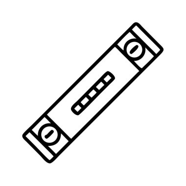 İnşaat ve kesinlik için ruh düzeyinde araç simgesi