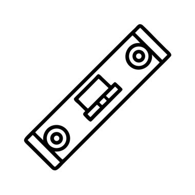 İnşa ve inşaat için ruh seviyesi ana hatları simgesi