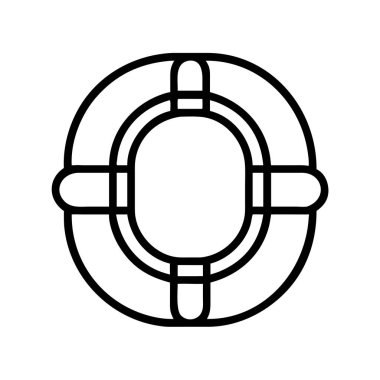 Güvenlik ve acil yardım için Lifebuoy simgesi.