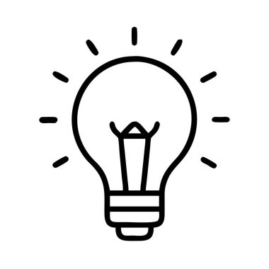 Yeni fikirleri ve yeniliği temsil eden ampul sembolü
