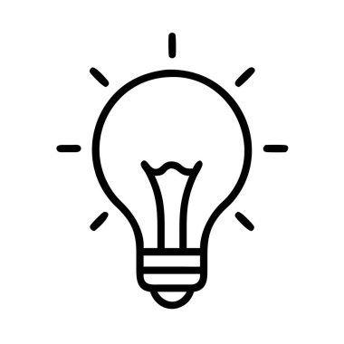 Ampul simgesi fikri yenilik çözümünü sembolize ediyor