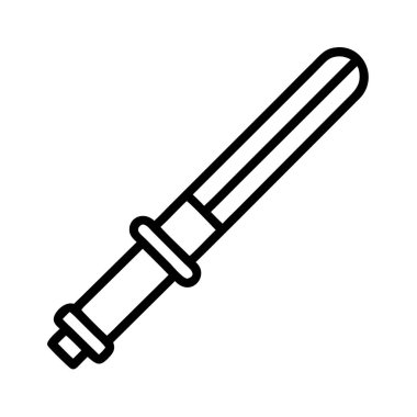 Bilimkurgu ışın kılıcı silah simgesi çizim çizelgesi