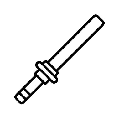 Kılıç hattı sanat simgesi illüstrasyon vektör tasarımı