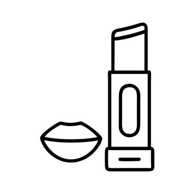 Ruj ve dudak boyası kozmetik güzellik için sanat simgesi