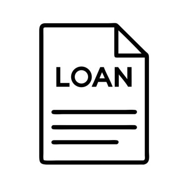 Mali anlaşmayı temsil eden kredi belgesi simgesi.