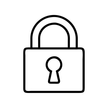 Güvenlik ve mahremiyeti temsil eden asma kilit simgesi