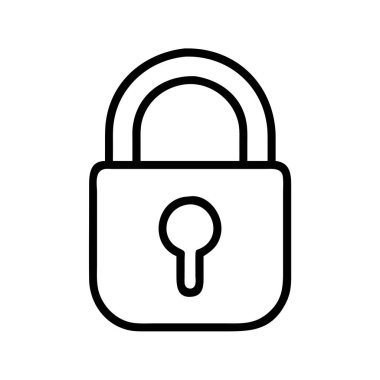 Güvenlik ve mahremiyet için kapalı asma kilit simgesini emniyete alın